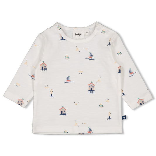 Camiseta manga larga bebé niño Seaside Happiness