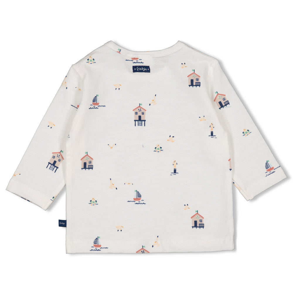 Camiseta manga larga bebé niño Seaside Happiness