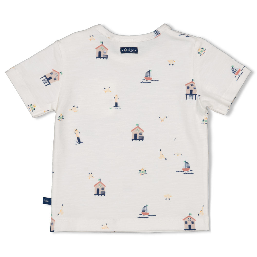 Camiseta manga corta bebé niño Seaside Happiness