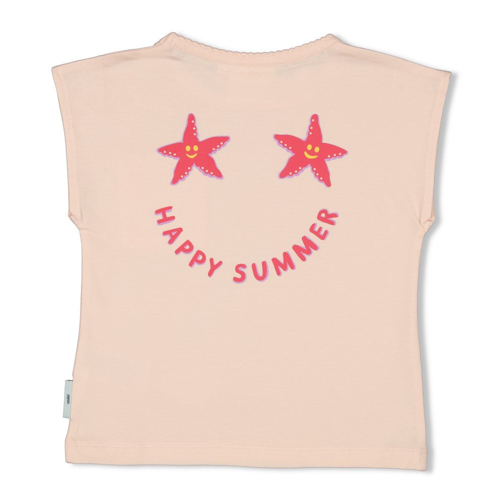 Camiseta manga corta con estampo trasero niña  Lazy Lagoon