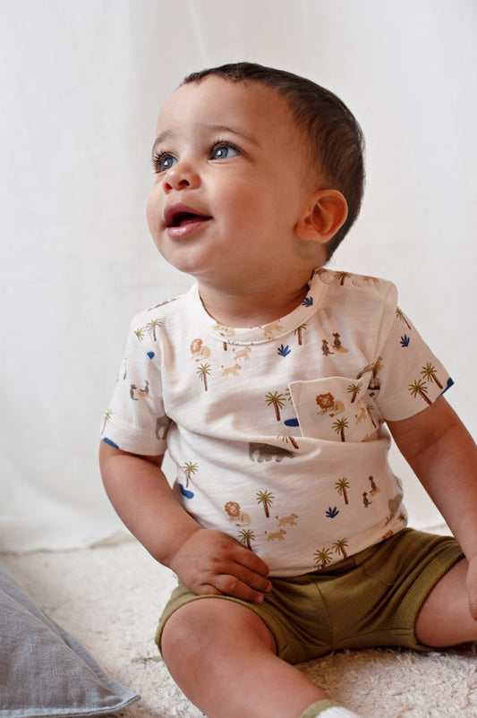Pantalón corto bebé niño Safari Savage