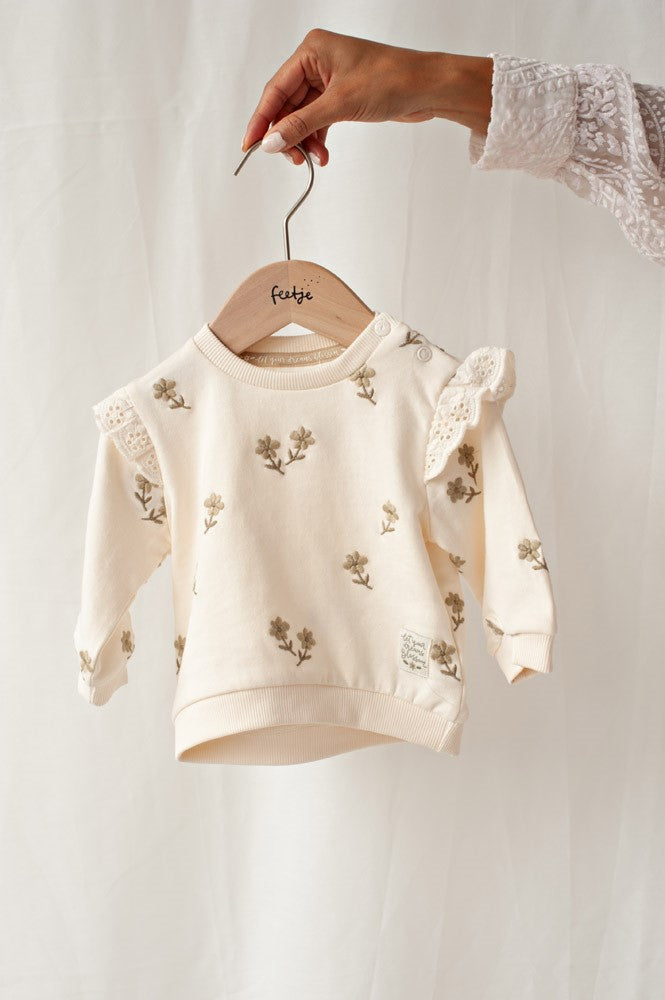 Suéter relaxed fit bebé niña Let Your Dreams Blossom