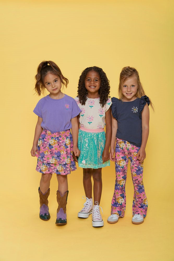 Falda con lentejuelas niña Rolling into Spring