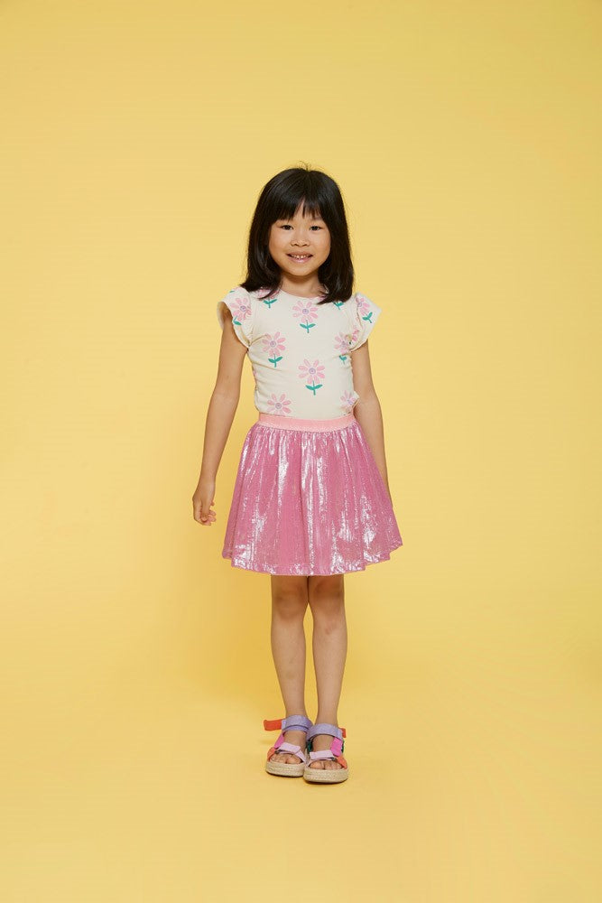 Camiseta manga corta niña Rolling into Spring