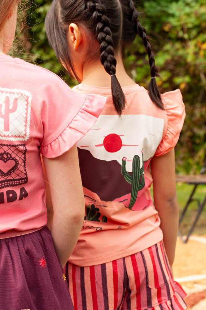 Pantalón corto rayas niña Salsa Sunset