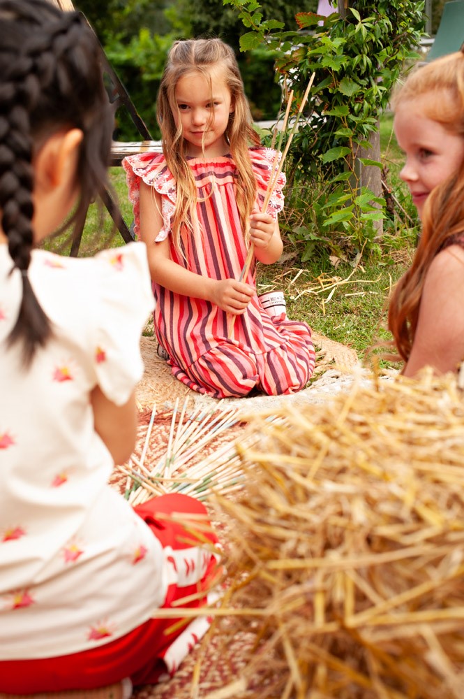 Vestido rayas niña Salsa Sunset