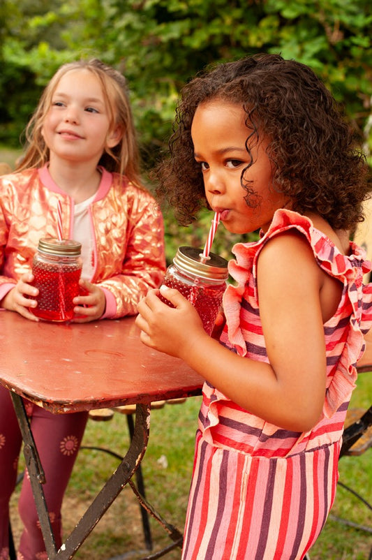 Mono rayas niña Salsa Sunset