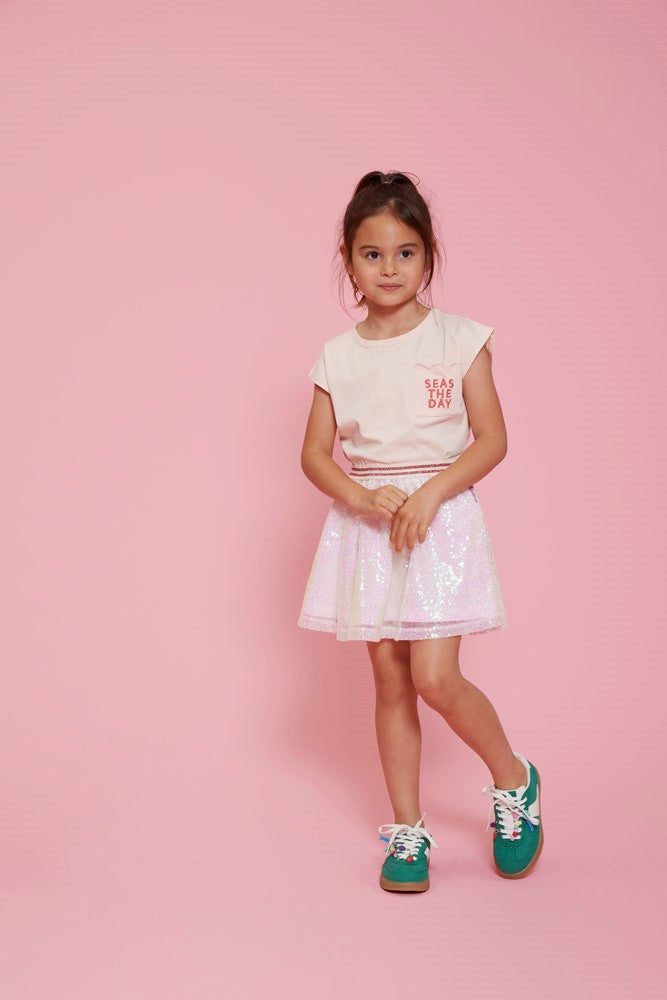 Falda con lentejuelas niña Lazy Lagoon