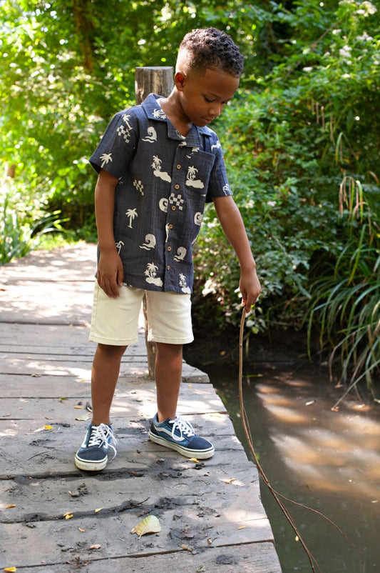 Camisa manga corta muselina niño Lagoon Legends
